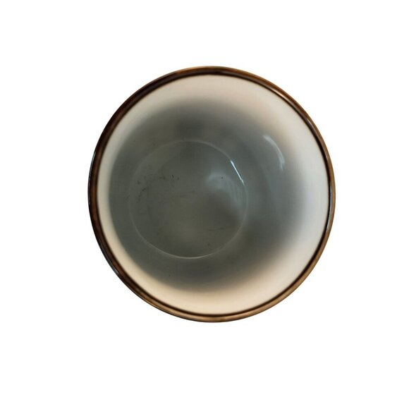 Set Of 3 Ceramic Blue & White Bowls & Cup With Floral & Stripe Designs - Picture 12 of 14